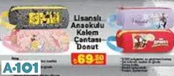 LİSANSLI ANAOKULU KALEM ÇANTASI DONUT